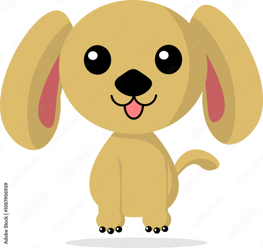 Obraz premium cute dog illustration
