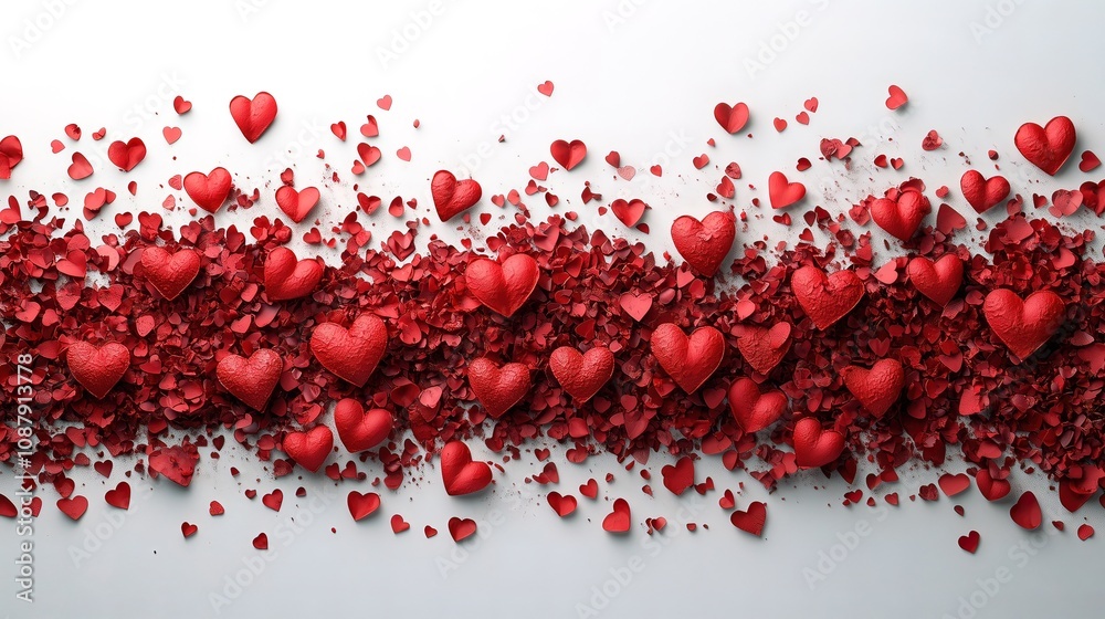 different red heart panoramas for valentines day and love different red heart panoramas for valentines day and love