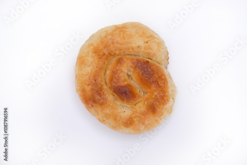 Burek - a delicious pie with various fillings photo