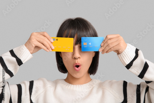 Beautiful young woman with ...