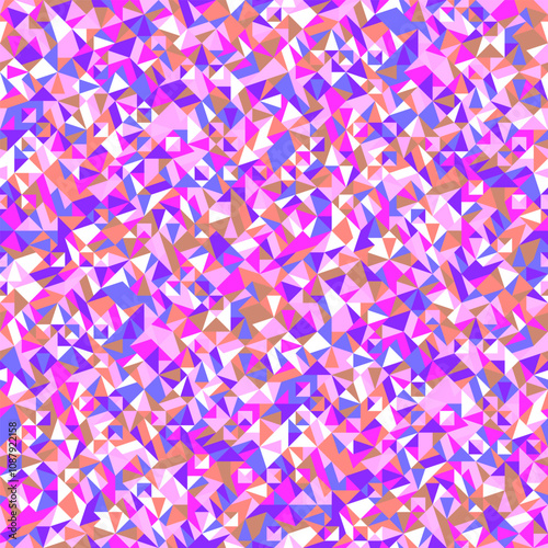 Colorful seamless geometrical mosaic triangle pattern background - abstract vector illustration from random triangles