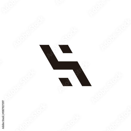 Letter S wrench geometric symbol simple logo vector