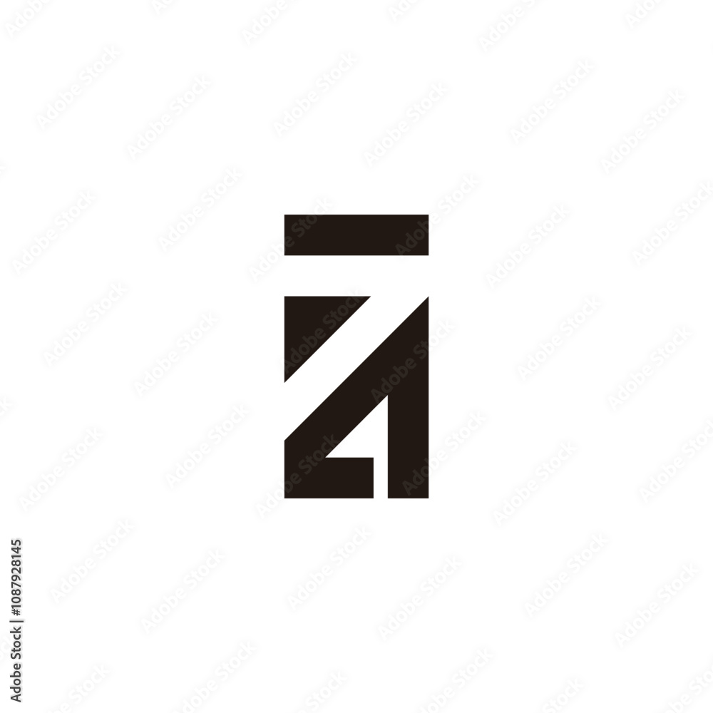 Number 7 and 4 square, geometric symbol simple logo vector Number 7 and 4 square, geometric symbol simple logo vector