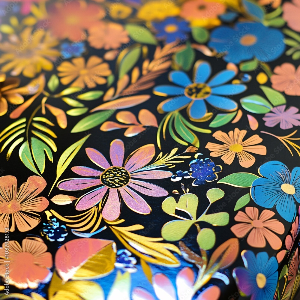Fototapeta premium seamless floral pattern
