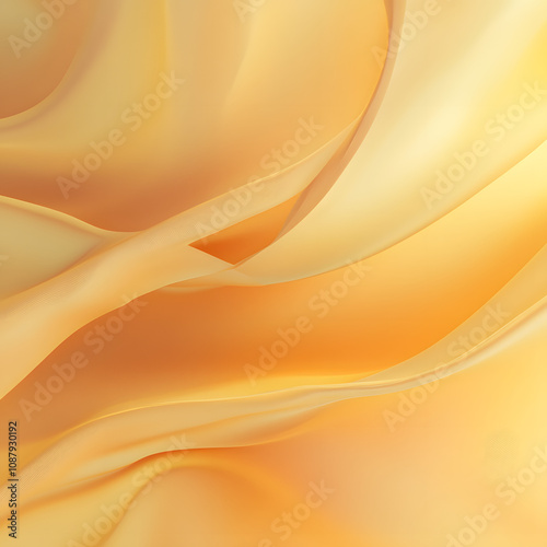 Ray Flower Inspired Radiant Yellow Fabric Flowing Texture for Spring/Summer 2025