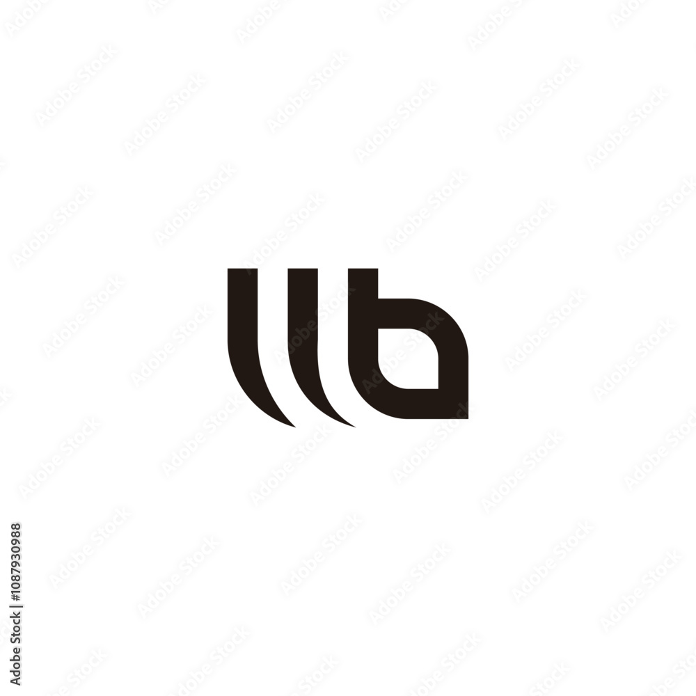 Letter m b leaf geometric symbol simple logo vector Letter m b leaf geometric symbol simple logo vector