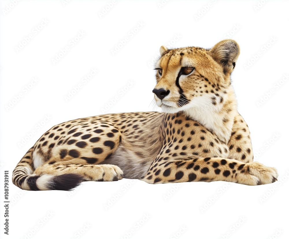 leopard in front of a white background leopard in front of a white background