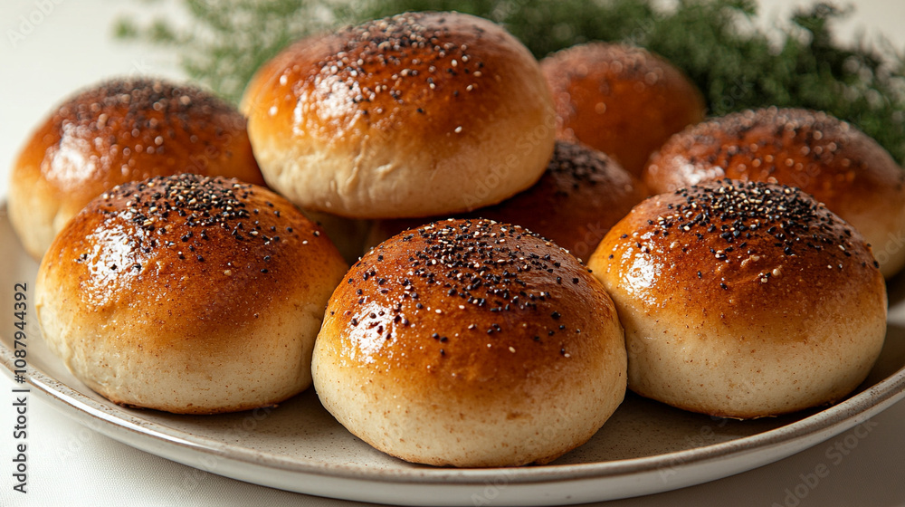 assortment of freshly baked bread rolls and loaves arranged on a rustic wooden table, symbolizing warmth, comfort, and nourishment in a cozy kitchen setting assortment of freshly baked bread rolls and loaves arranged on a rustic wooden table, symbolizing warmth, comfort, and nourishment in a cozy kitchen setting