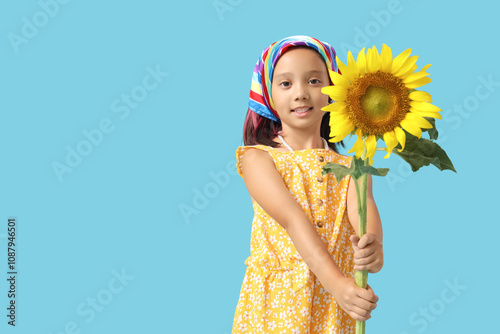 Cute little Asian girl with...