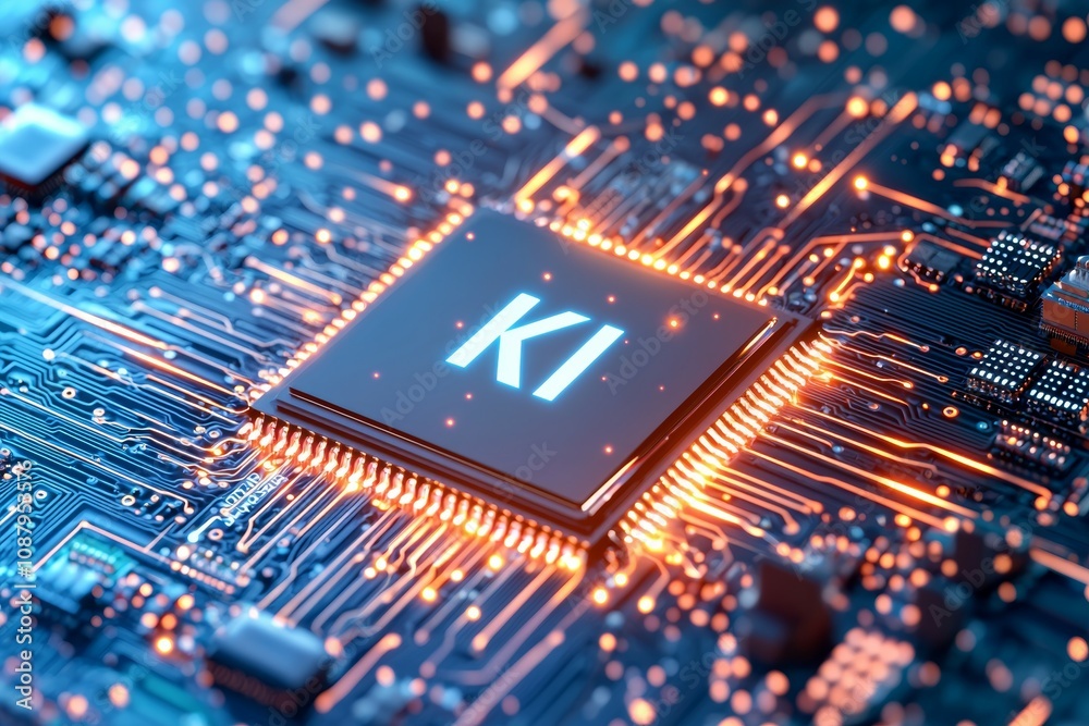 KI abbreviation in German artificial intelligence AI, technology Germany. Background for use in Deutschland KI abbreviation in German artificial intelligence AI, technology Germany. Background for use in Deutschland