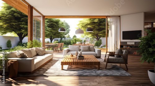 3D render home & garden concept, Home and Garden
