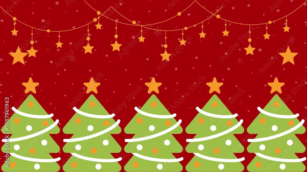 Christmas background with tree video template. Christmas background with tree video template.