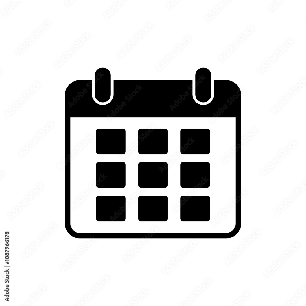 Calendar icon vector. Calender sign and symbol. Schedule icon symbol Calendar icon vector. Calender sign and symbol. Schedule icon symbol