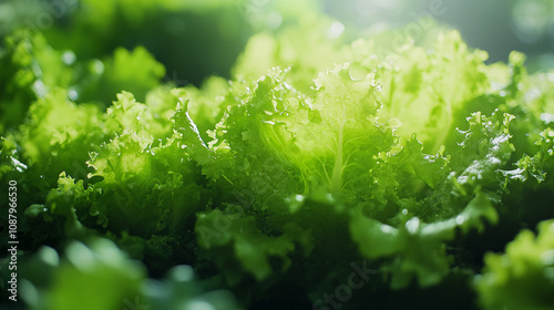 Freshly grown lettuce plants thriving in a greenhouse environment, symbolizing growth, sustainability, and the benefits of controlled, eco-friendly farming practices for healthy living and fresh produ photo