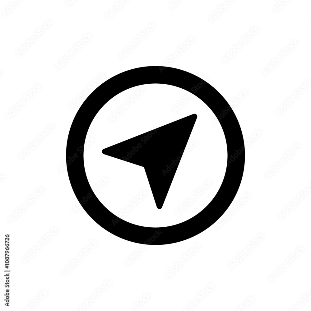 Compass icon vector. arrow compass icon sign and symbol Compass icon vector. arrow compass icon sign and symbol