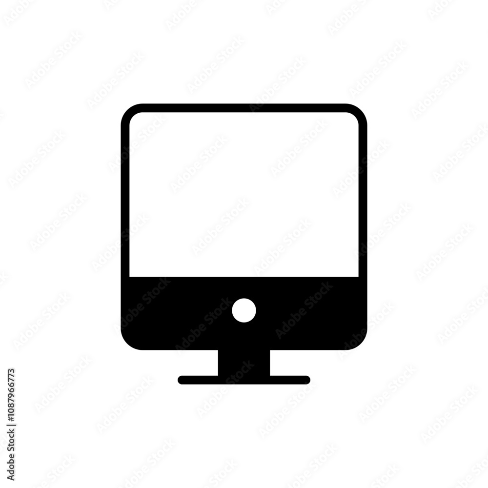 Computer icon vector. computer monitor sign and symbol Computer icon vector. computer monitor sign and symbol