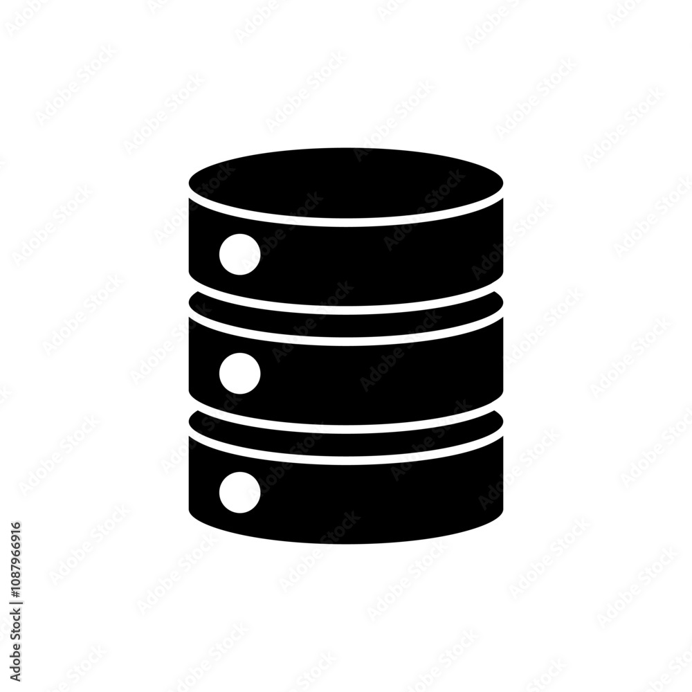 Database icon vector. database sign and symbol Database icon vector. database sign and symbol