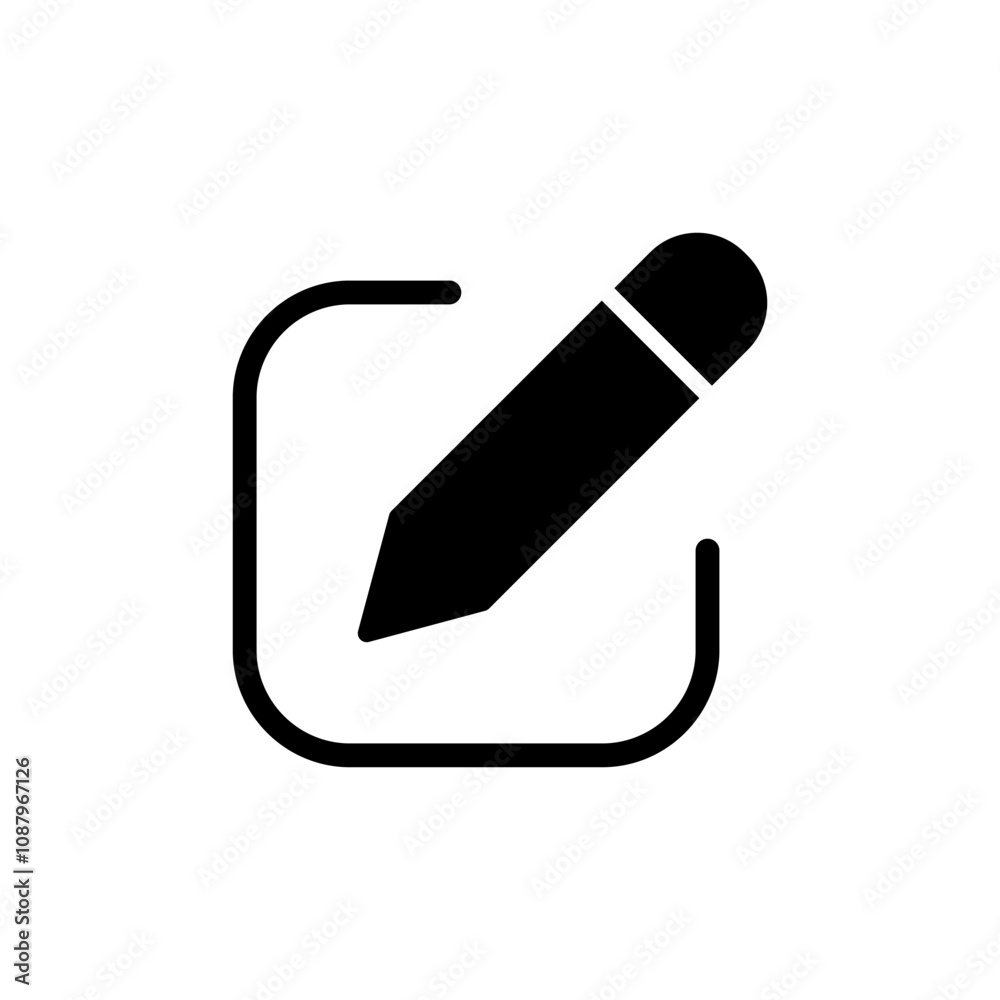Edit icon vector. edit document sign and symbol. edit text icon. pencil. sign up Edit icon vector. edit document sign and symbol. edit text icon. pencil. sign up
