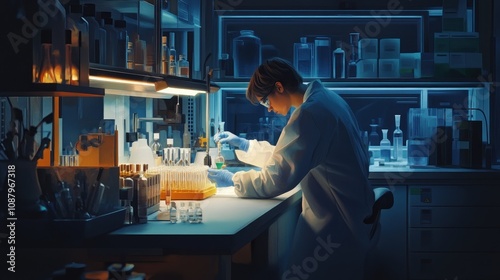 Scientist working in a laboratory