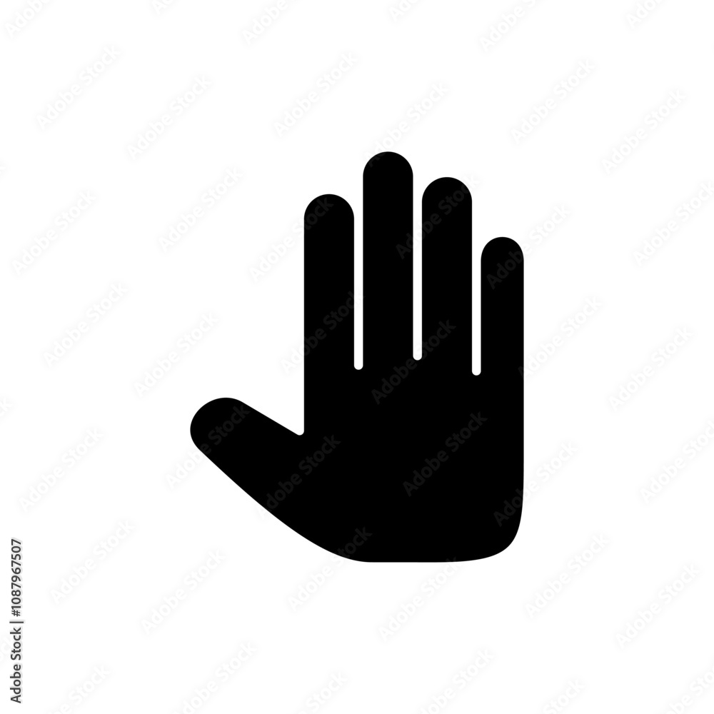 Hand icon vector. hand sign and symbol. palm Hand icon vector. hand sign and symbol. palm