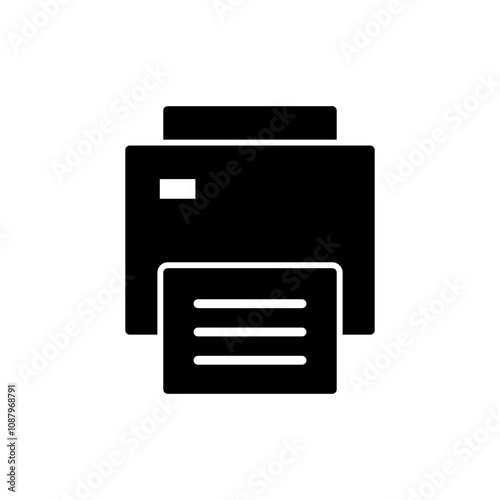 Print icon vector. printer sign and symbol