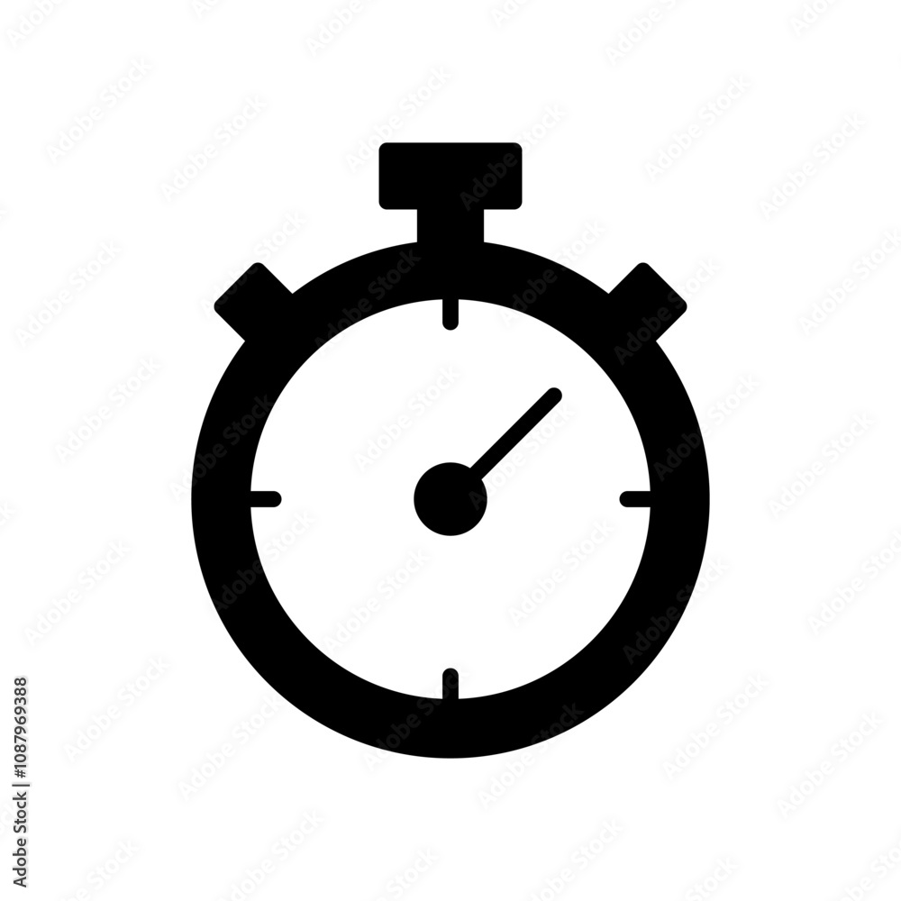 Stopwatch icon vector. Timer sign and symbol. Countdown icon. Period of time Stopwatch icon vector. Timer sign and symbol. Countdown icon. Period of time