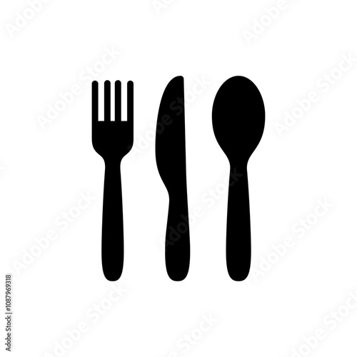 spoon and fork icon vector. spoon, fork and knife icon vector. restaurant sign and symbol