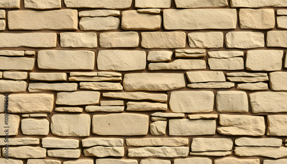 Old stone wall texture, UK. Seamless repeating pattern, flat papercut style Old stone wall texture, UK. Seamless repeating pattern, flat papercut style