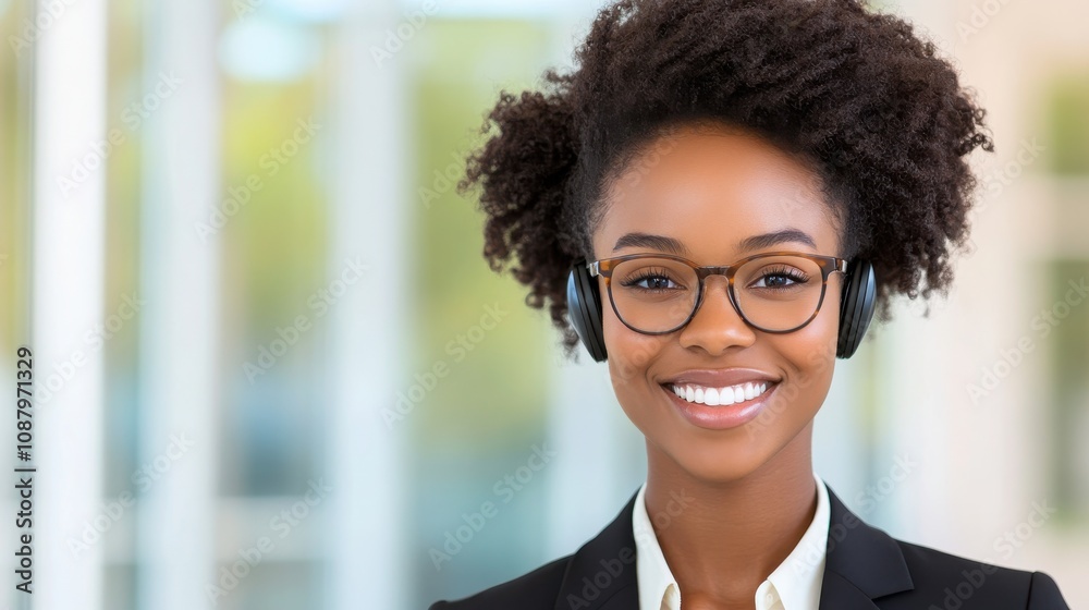 Professional Customer Service Representative with Headset Professional Customer Service Representative with Headset