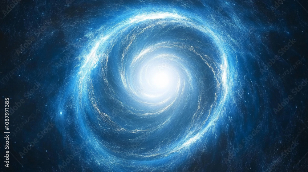 glowing spiral vortex with a bright center, representing energy, transformation, and the infinite cycle of creation in a cosmic, abstract style glowing spiral vortex with a bright center, representing energy, transformation, and the infinite cycle of creation in a cosmic, abstract style