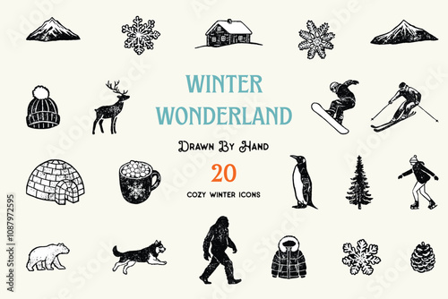 Winter Hand-Drawn Icons
