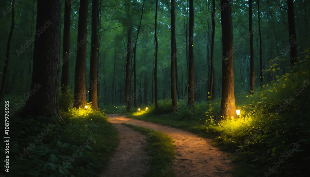 Obraz premium road in the woods