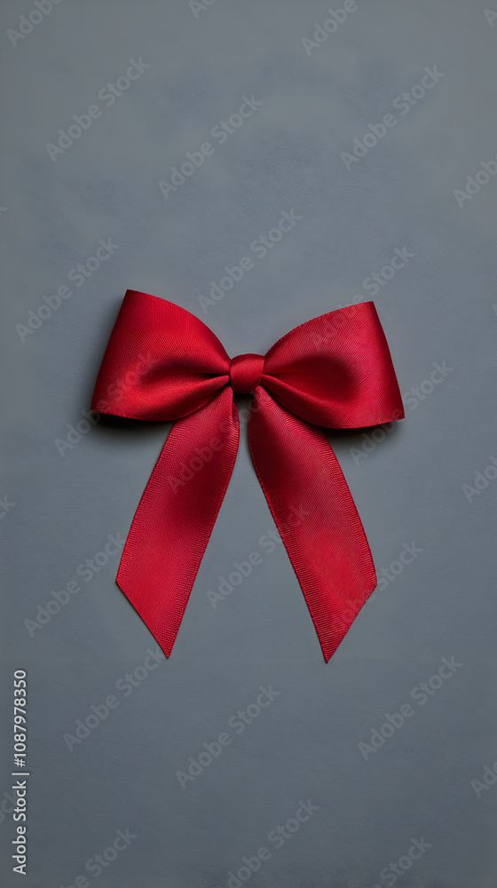 A close-up of a red ribbon tied in a bow against a soft gray background, representing holiday decorations and joy. A ribbon bow on a gray backdrop.
A close-up of a red ribbon tied in a bow against a soft gray background, representing holiday decorations and joy. A ribbon bow on a gray backdrop.