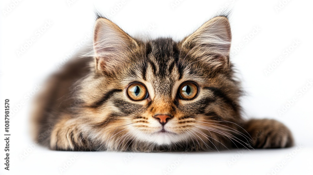 Obraz premium Cute Kitten with Big Eyes