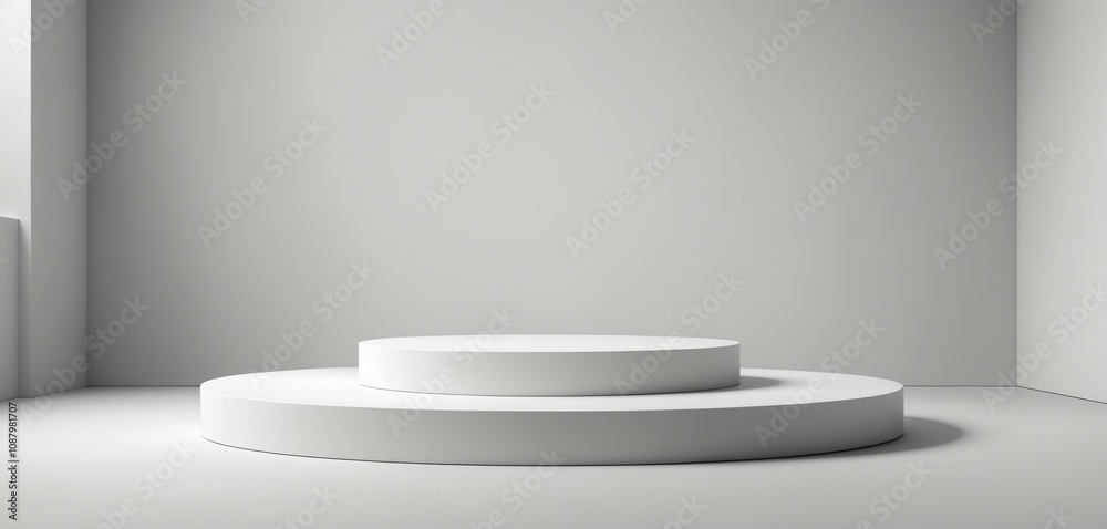 Clean Display Podium with Gradients Clean Display Podium with Gradients