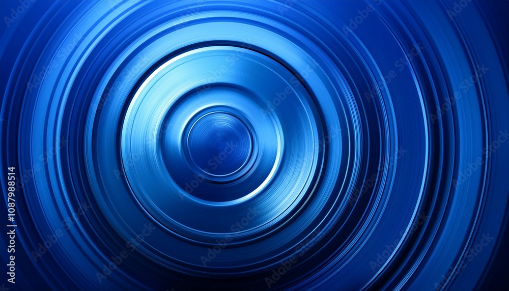 modern blue abstract background the look of stainless steel circular lines on a blue background modern blue abstract background the look of stainless steel circular lines on a blue background