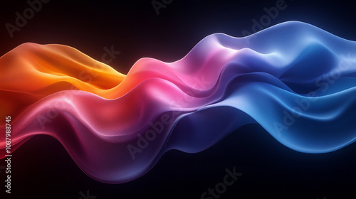 dynamic abstract dark background blending various shades with fluid motion, symbolizing mystery, innovation, and transformation through smooth flowing lines and colors