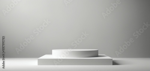 Minimalist Gradient Podium in Focus