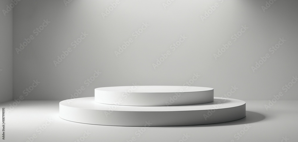 Monochrome Podium on Gradient Background Monochrome Podium on Gradient Background