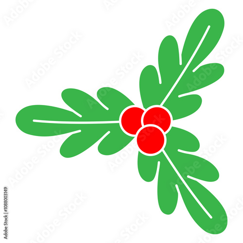 christmas berries illustration