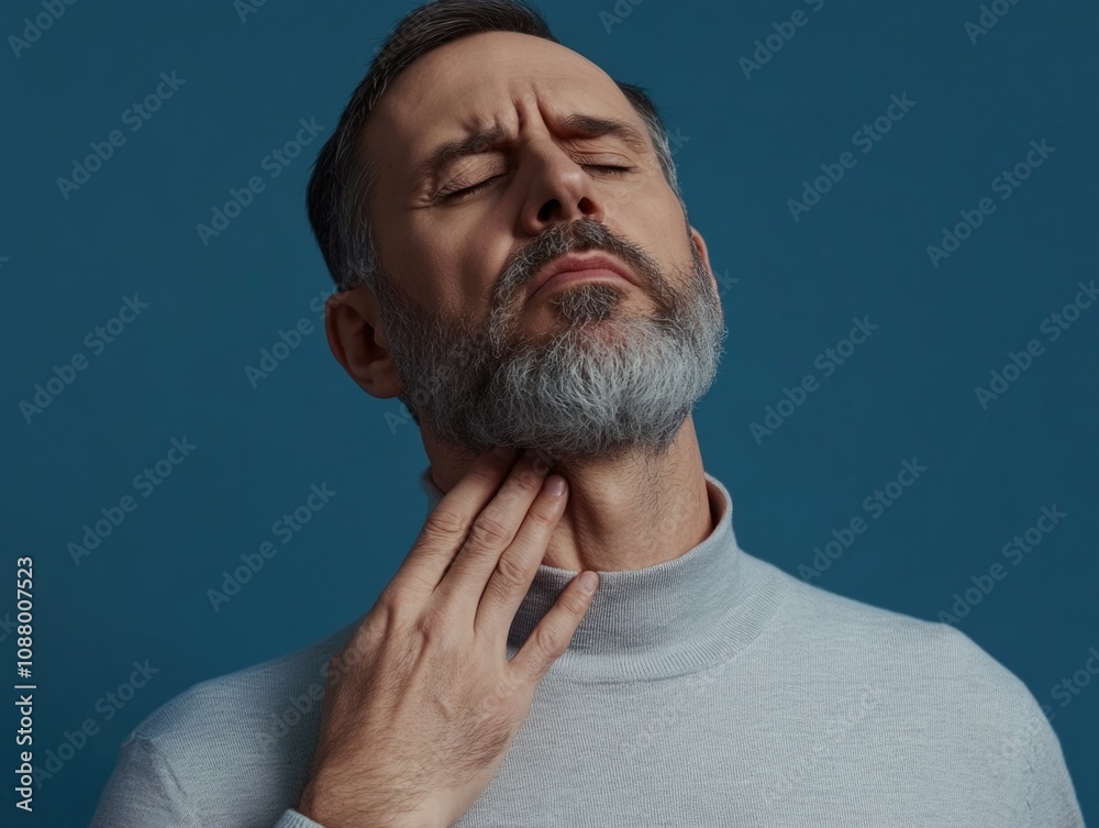 Fototapeta premium Serious Man with Beard