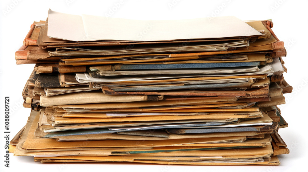 cluttered desk stacked with folders and documents awaiting review, symbolizing workload, organization, and administrative duties in a busy office environment under pressure cluttered desk stacked with folders and documents awaiting review, symbolizing workload, organization, and administrative duties in a busy office environment under pressure