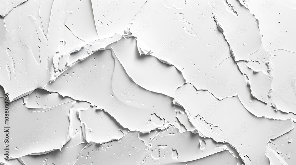A textured white surface resembling plaster or paint, showcasing abstract patterns and depth. A textured white surface resembling plaster or paint, showcasing abstract patterns and depth.