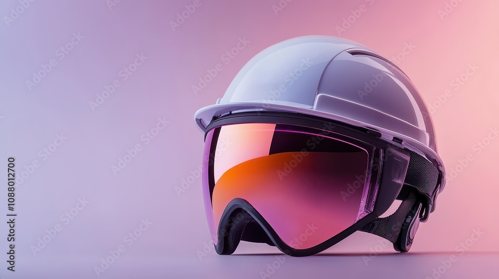 Life saving Safety Concept. A modern hard hat with a stylish visor, set against a gradient background, symbolizing safety and innovation in construction or outdoor activities. Life saving Safety Concept. A modern hard hat with a stylish visor, set against a gradient background, symbolizing safety and innovation in construction or outdoor activities.