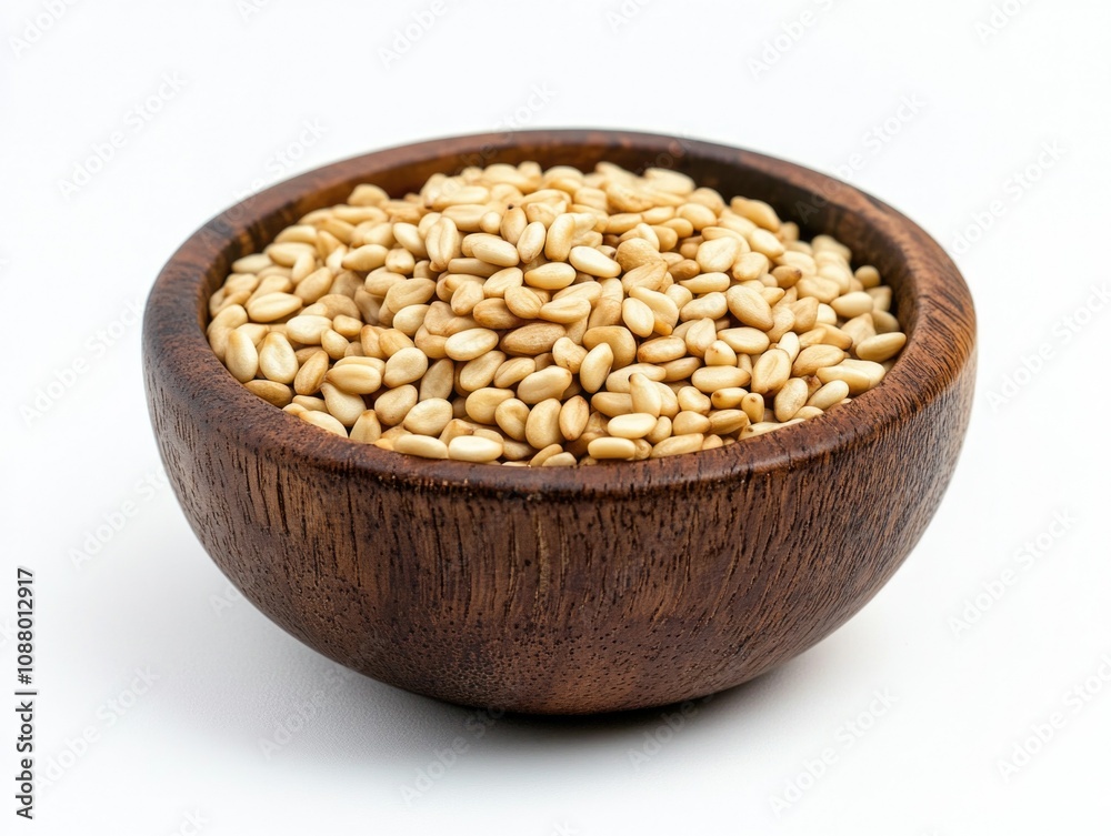 Natural Sesame Seeds in Bowl