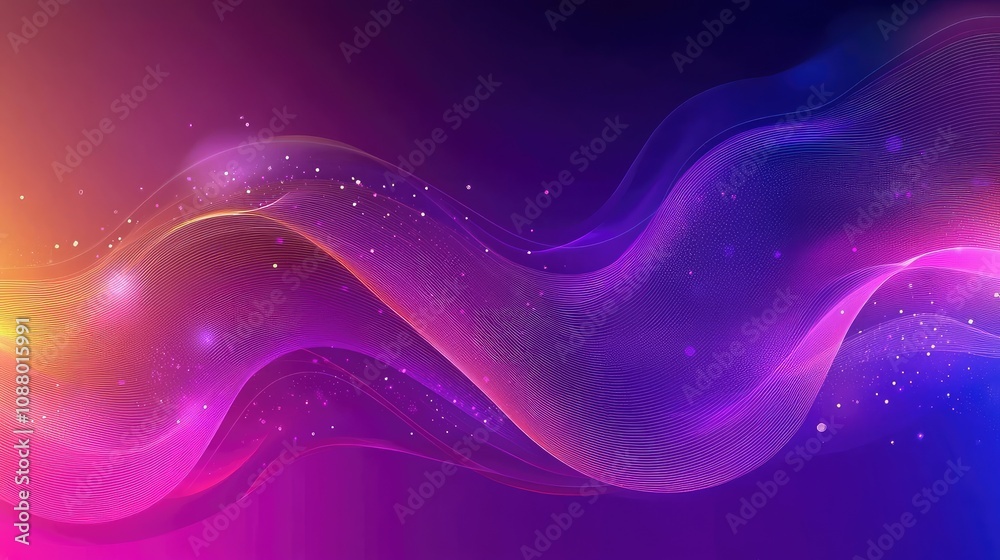 Abstract Colorful Waves with Soft Gradients and Sparkling Effects for Creative and Modern Backgrounds in Digital Art, Design, and Visual Media Abstract Colorful Waves with Soft Gradients and Sparkling Effects for Creative and Modern Backgrounds in Digital Art, Design, and Visual Media
