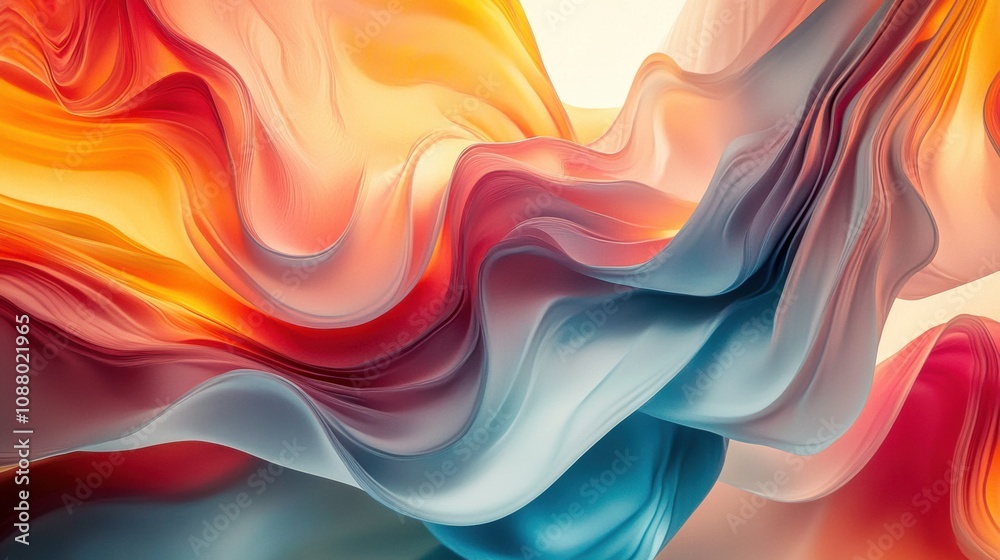 Vibrant Abstract Swirls of Colorful Waves Flowing Together in a Seamless and Dynamic Pattern Creating a Sense of Motion and Energy Vibrant Abstract Swirls of Colorful Waves Flowing Together in a Seamless and Dynamic Pattern Creating a Sense of Motion and Energy