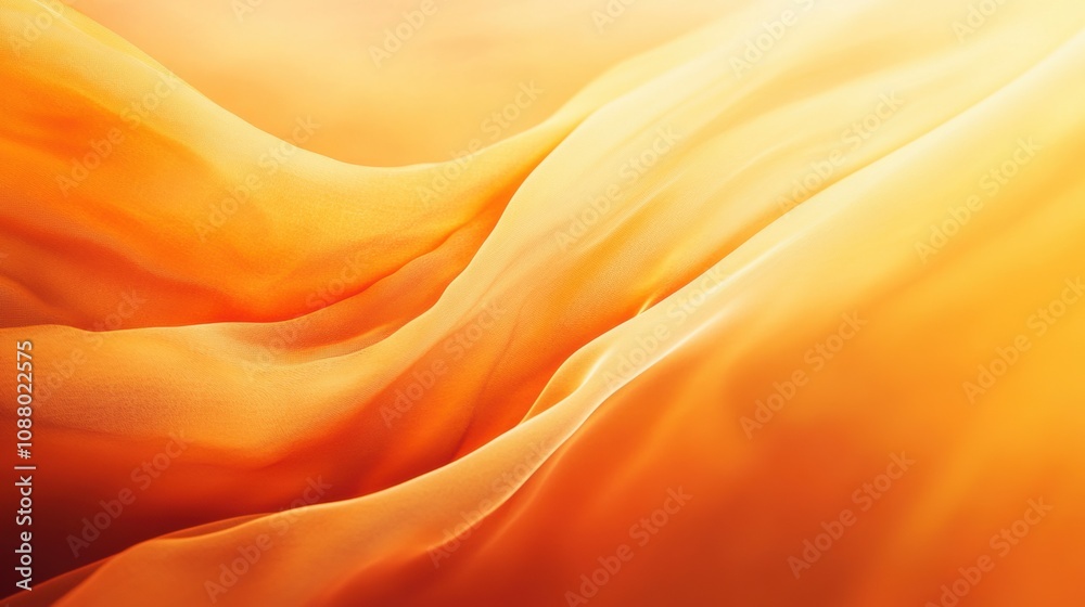 Abstract Orange Waves Flowing Gently in a Soft and Dreamy Landscape of Silk Texture Creating a Warm and Inviting Atmosphere for Backgrounds and Design Projects Abstract Orange Waves Flowing Gently in a Soft and Dreamy Landscape of Silk Texture Creating a Warm and Inviting Atmosphere for Backgrounds and Design Projects