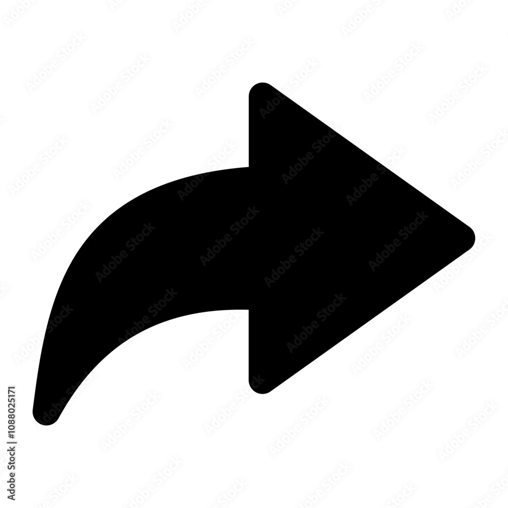 Share icon set. Arrow symbol, Reply send forward icons button. Send message icon