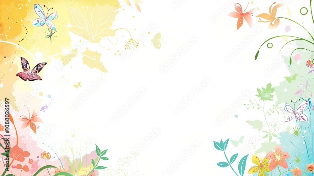 Fresh Cartoon Border Background - A Delightful Frame for Imaginative Scenes. The Colorful and Playful Cartoon Border, with Its Cheerful Design, Adding a Touch of Whimsy to the Background Fresh Cartoon Border Background - A Delightful Frame for Imaginative Scenes. The Colorful and Playful Cartoon Border, with Its Cheerful Design, Adding a Touch of Whimsy to the Background